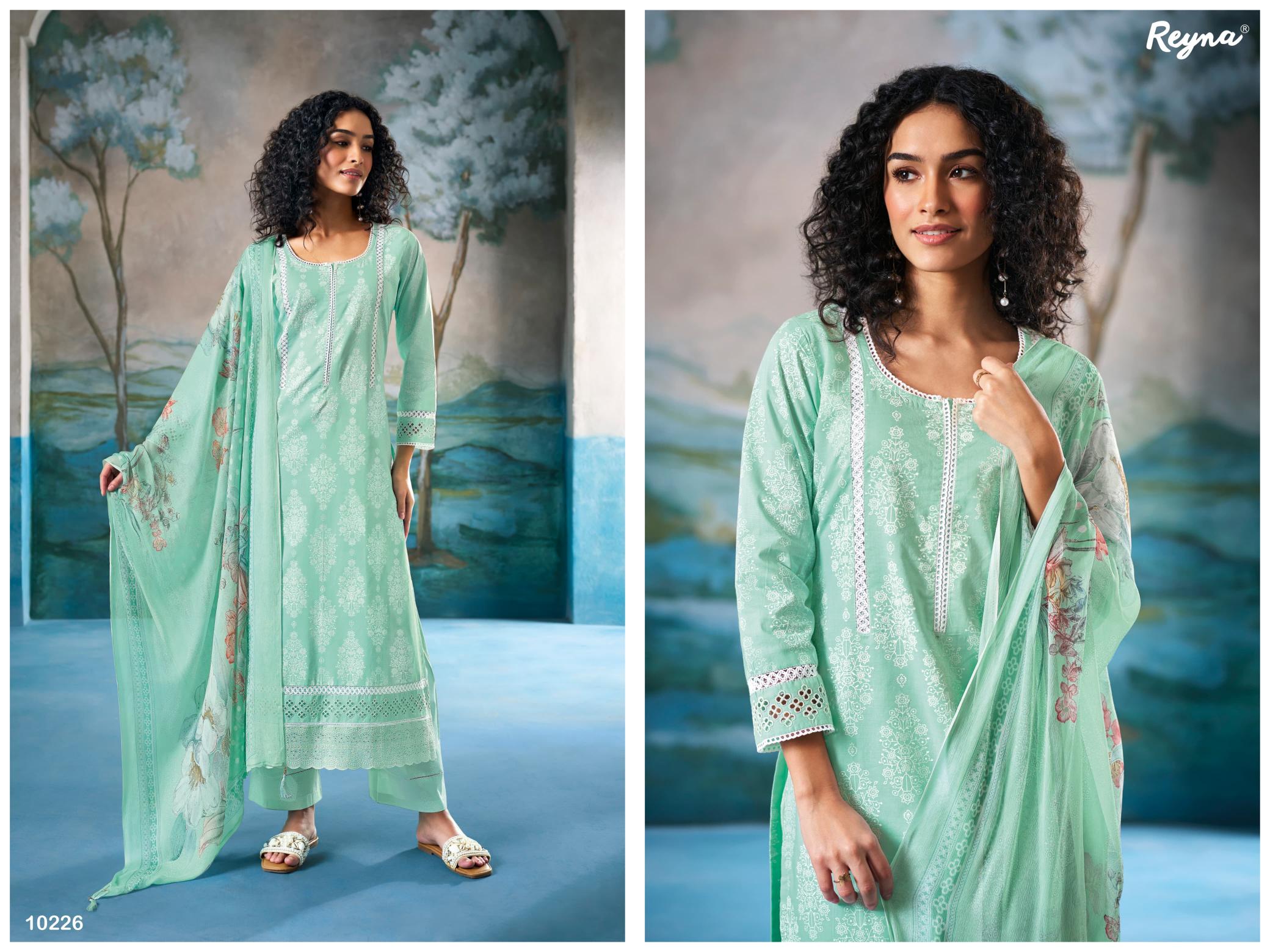 Reyna Presents Akshi Party Wear Unstitched Suits  