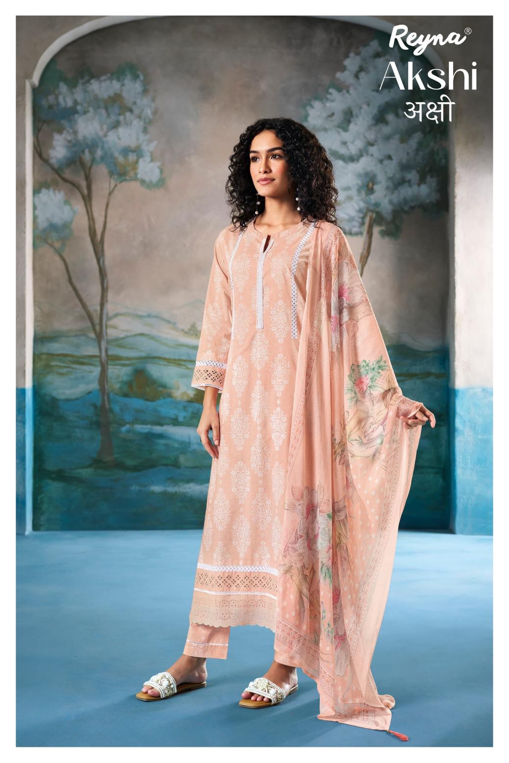 Reyna Presents Akshi Party Wear Unstitched Suits  
