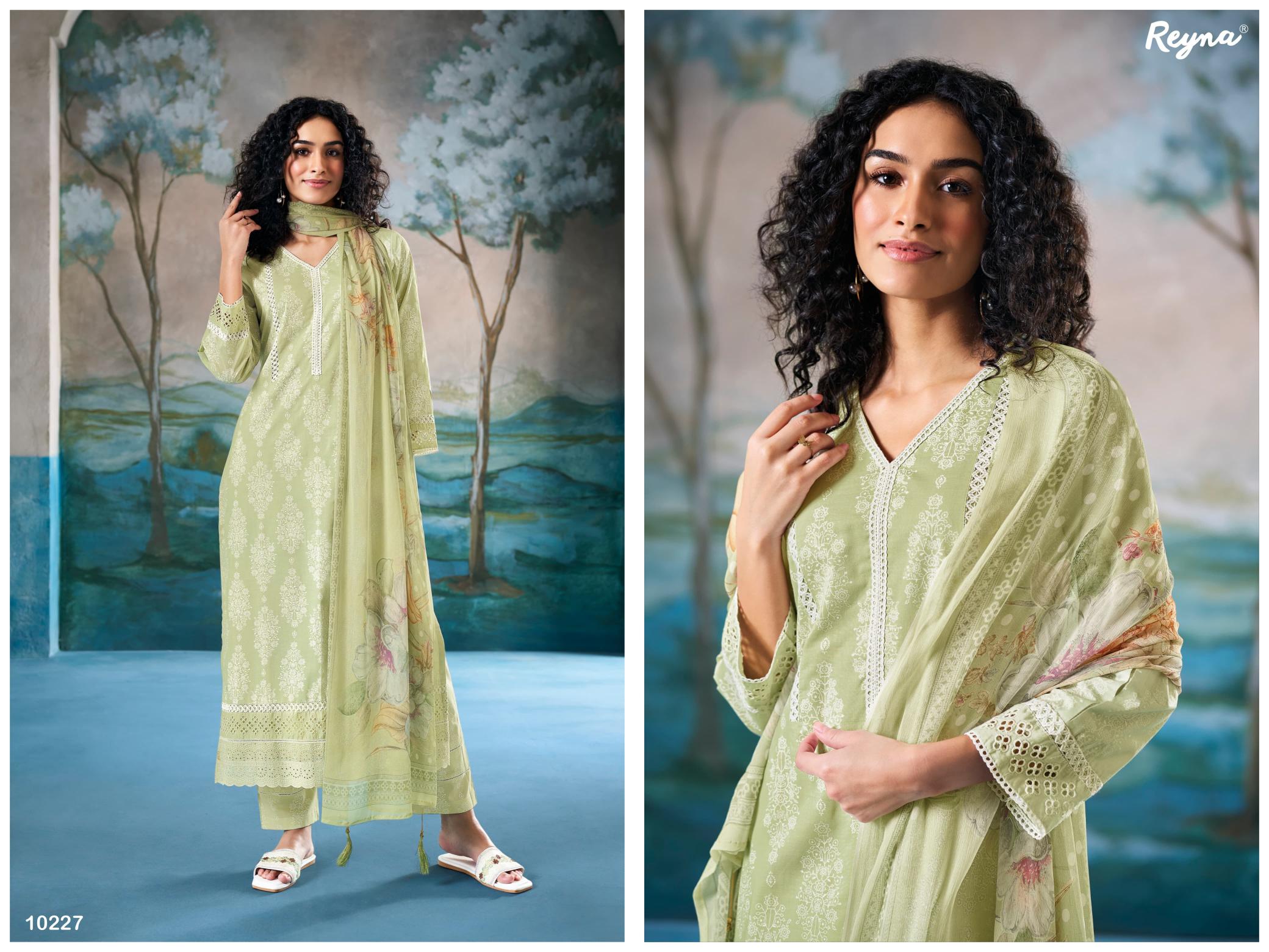 Reyna Presents Akshi Party Wear Unstitched Suits  
