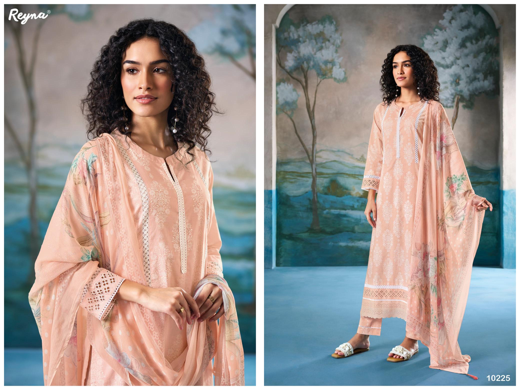 Reyna Presents Akshi Party Wear Unstitched Suits  
