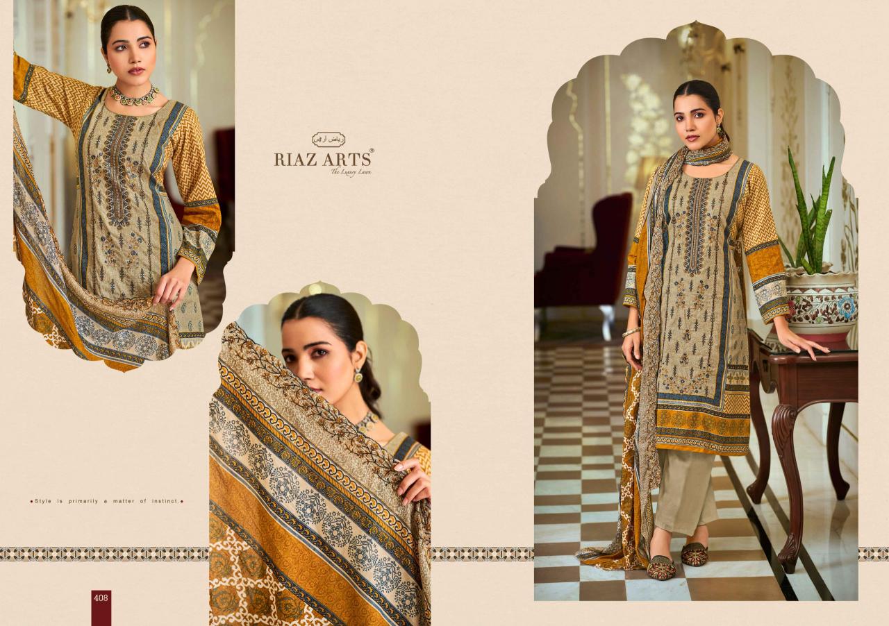 Riaz Arts Bin Saeed Vol 4 Catalog wholesale pure cotton dress material