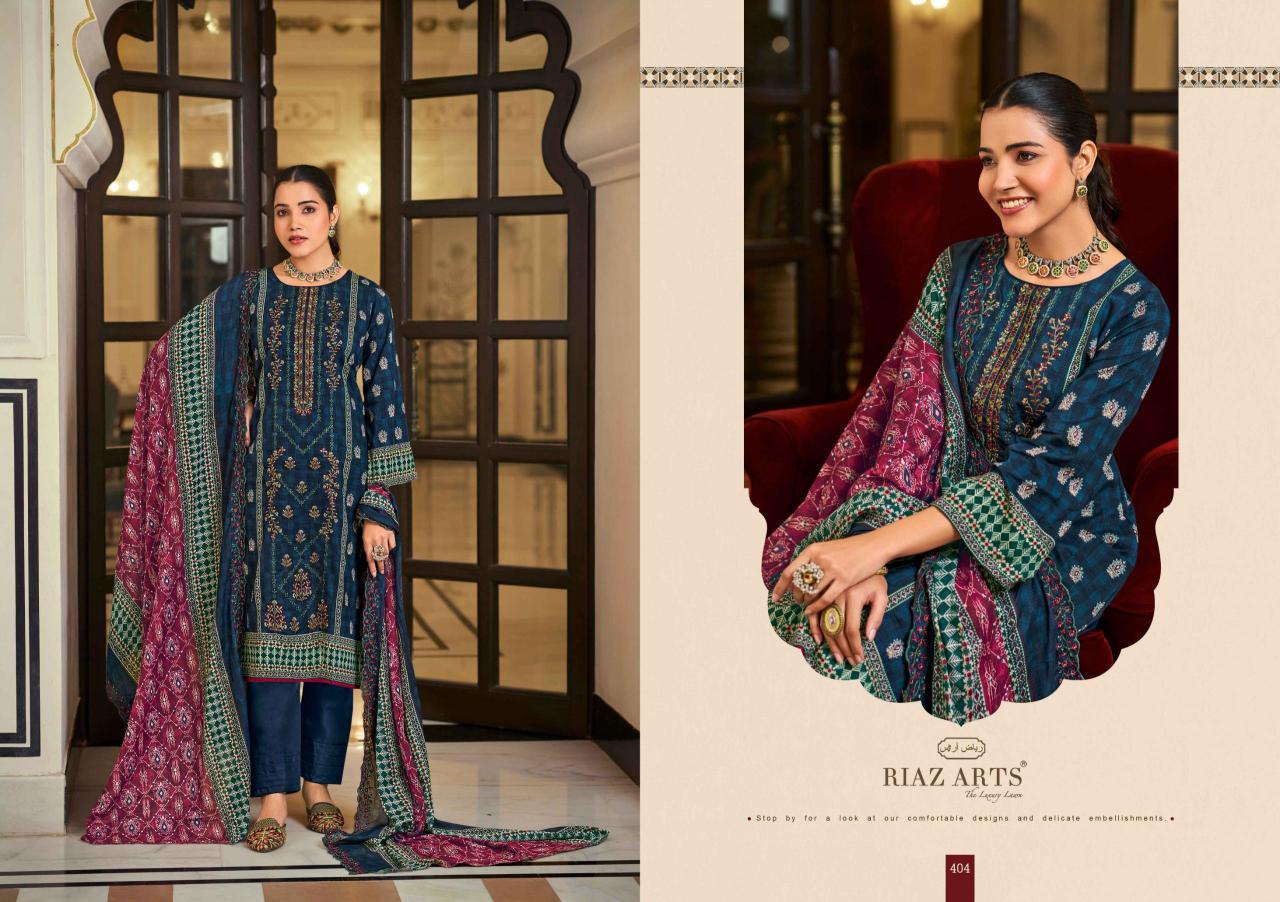 Riaz Arts Bin Saeed Vol 4 Catalog wholesale pure cotton dress material