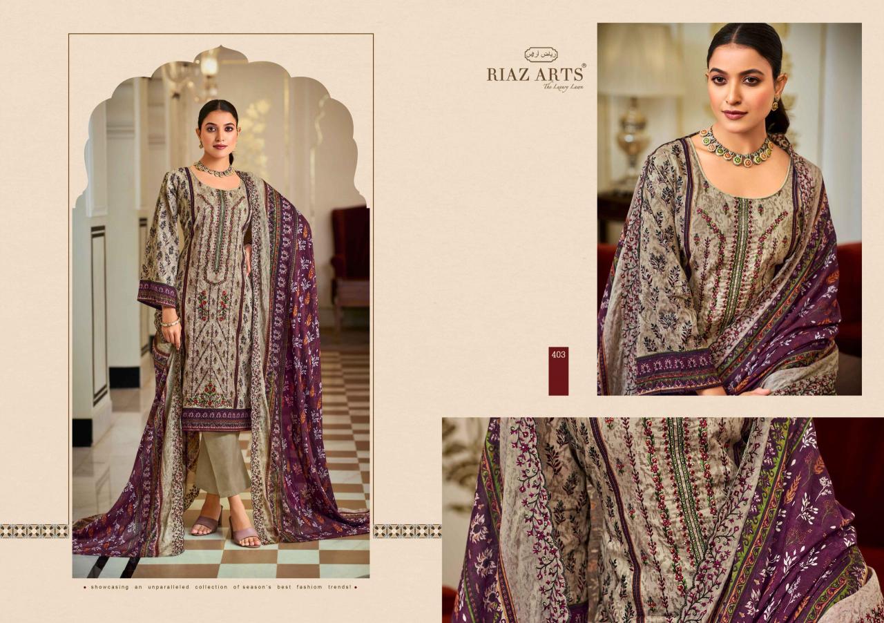 Riaz Arts Bin Saeed Vol 4 Catalog wholesale pure cotton dress material
