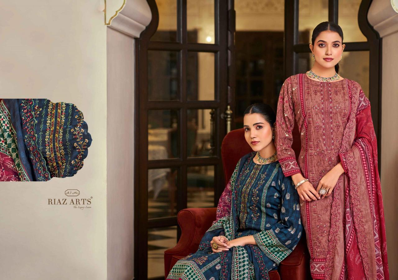 Riaz Arts Bin Saeed Vol 4 Catalog wholesale pure cotton dress material