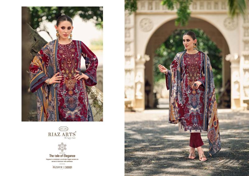 Riaz Arts Musafir Vol 19 Catalog work dress material wholesale in ahmedabad