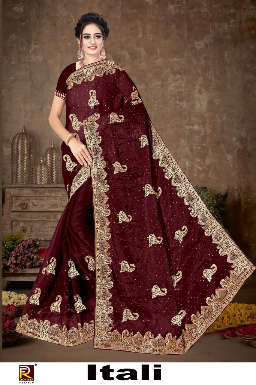 Ronisha Itali Catalog famous saree stores in india