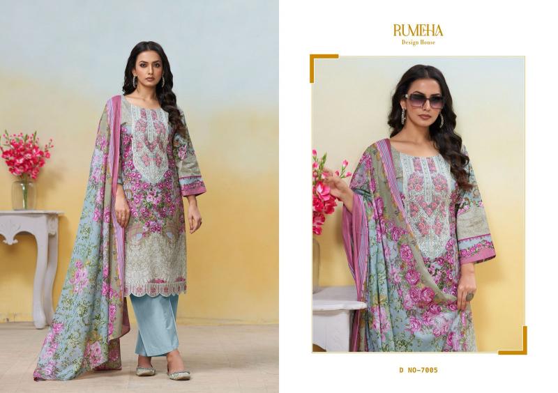 Rumeha Vamika Catalog ladies dress material wholesalers in jaipur