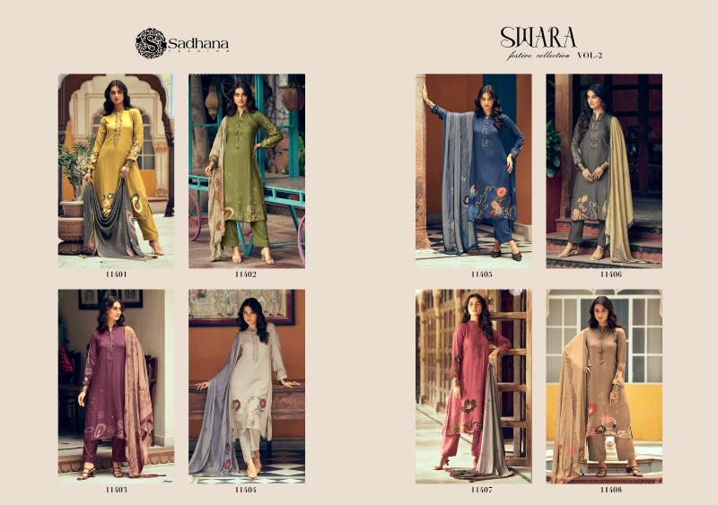 Sadhana Fashion Swara Catalog wholesale suppliers of salwar kameez in surat gujarat