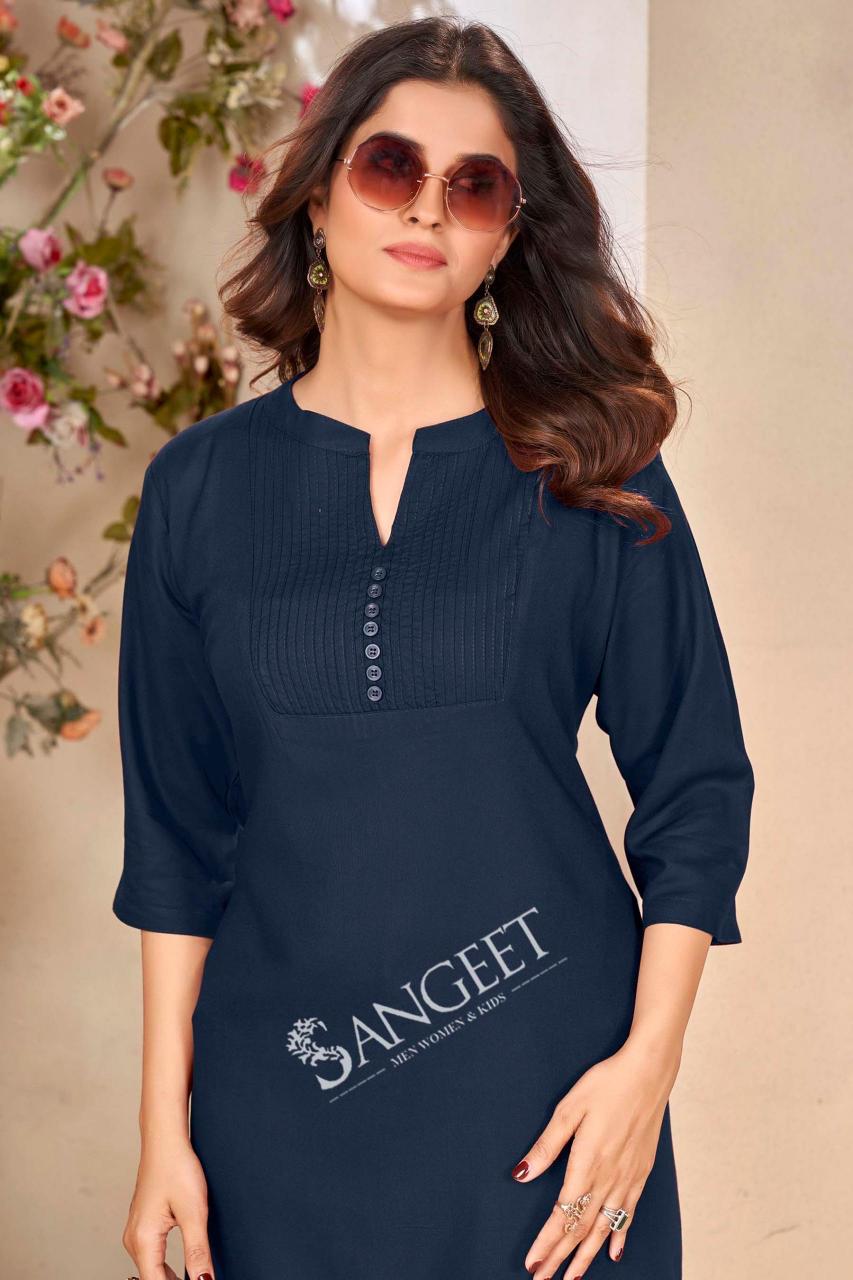 Sangeet Pintex Catalog kurti back stylish designs catalogue