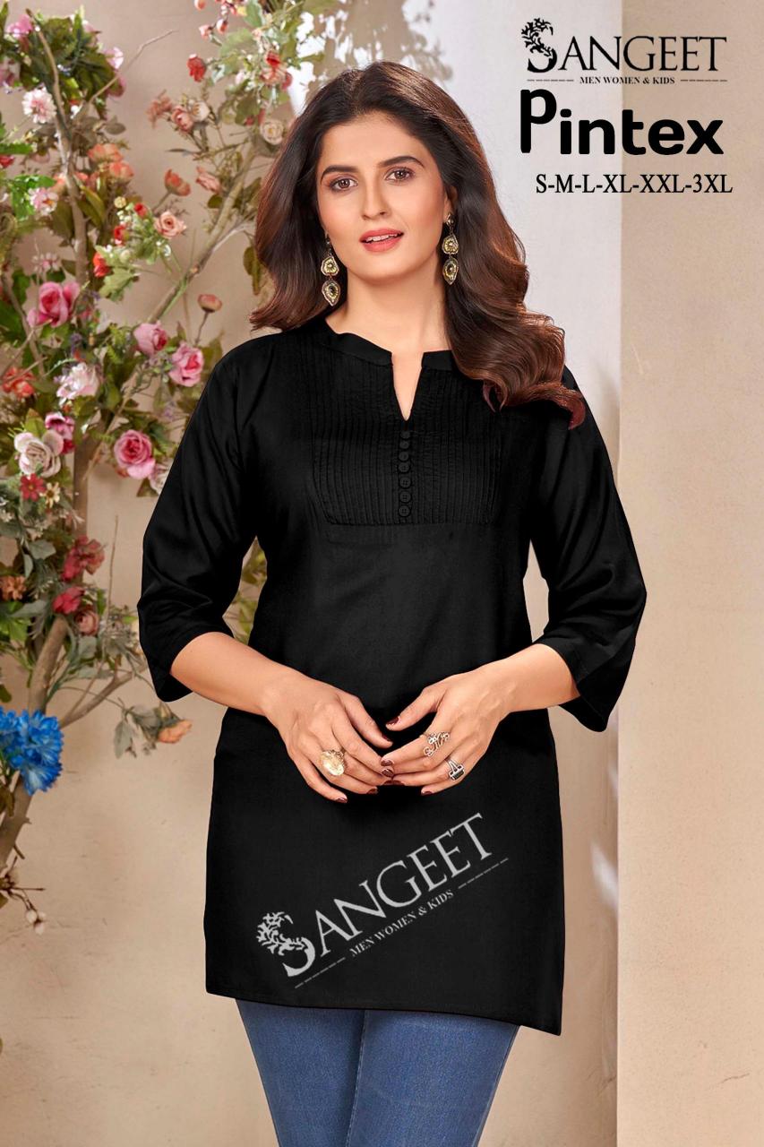 Sangeet Pintex Catalog kurti back stylish designs catalogue