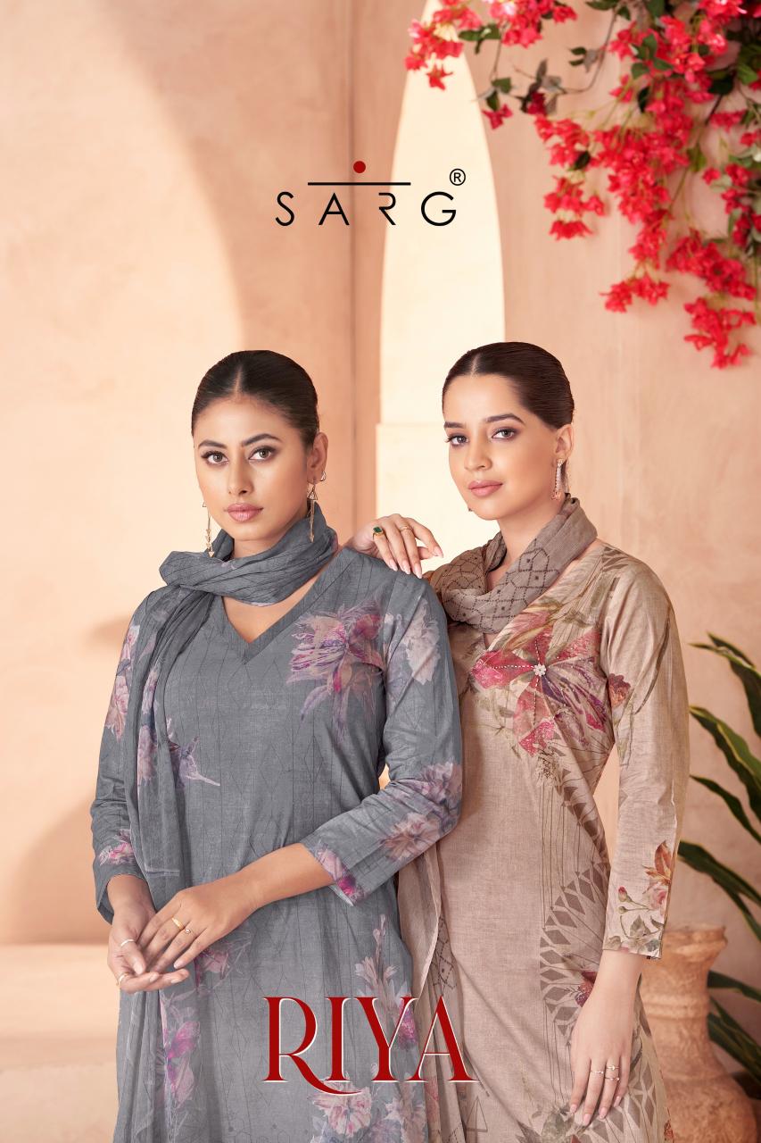 Sarg Riya Catalog cotton suits pakistani