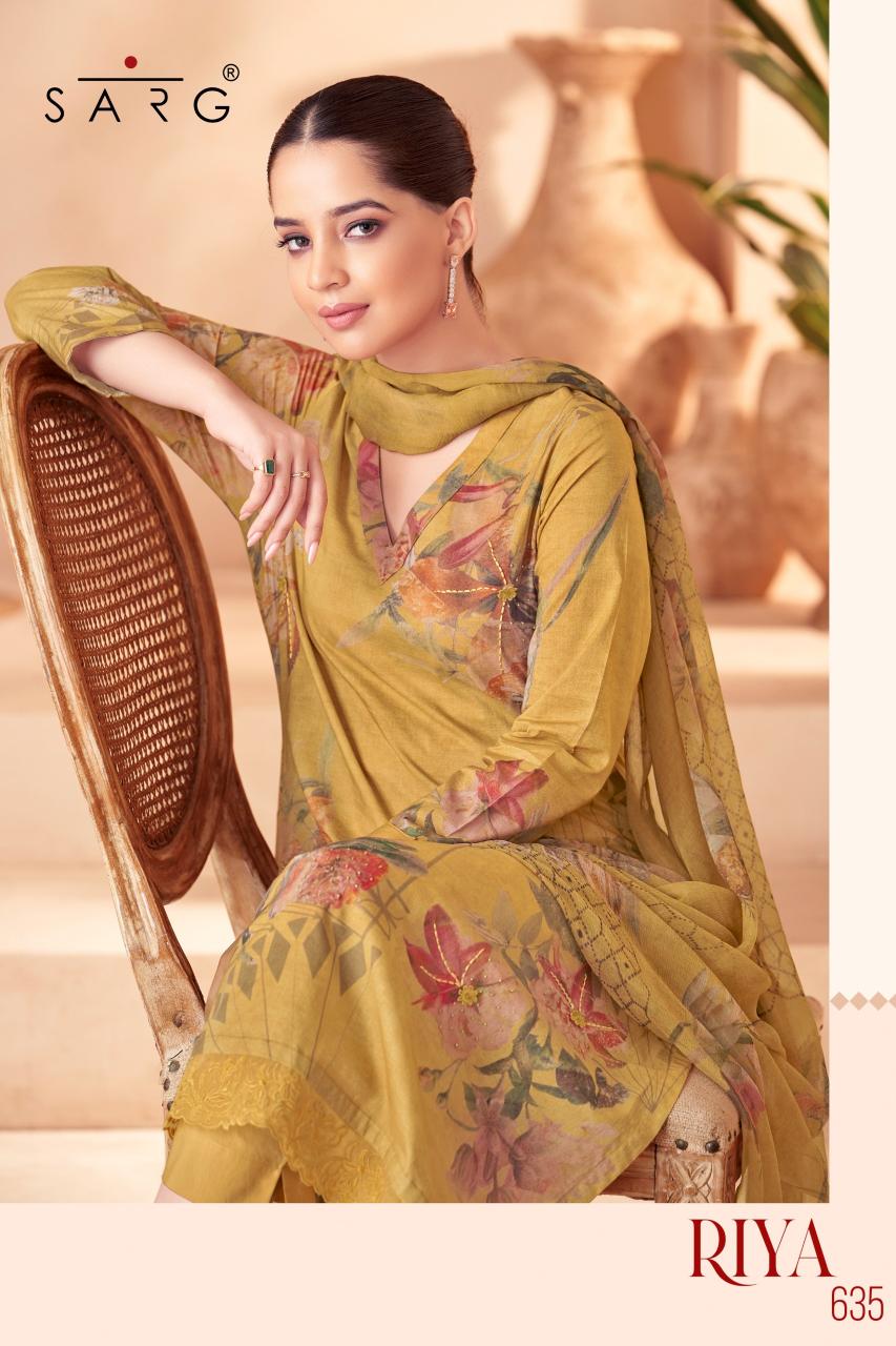 Sarg Riya Catalog cotton suits pakistani