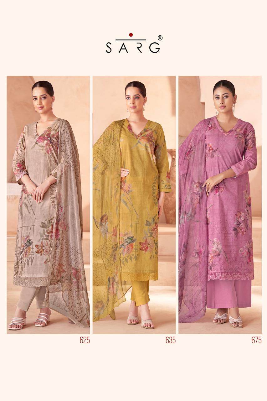 Sarg Riya Catalog cotton suits pakistani