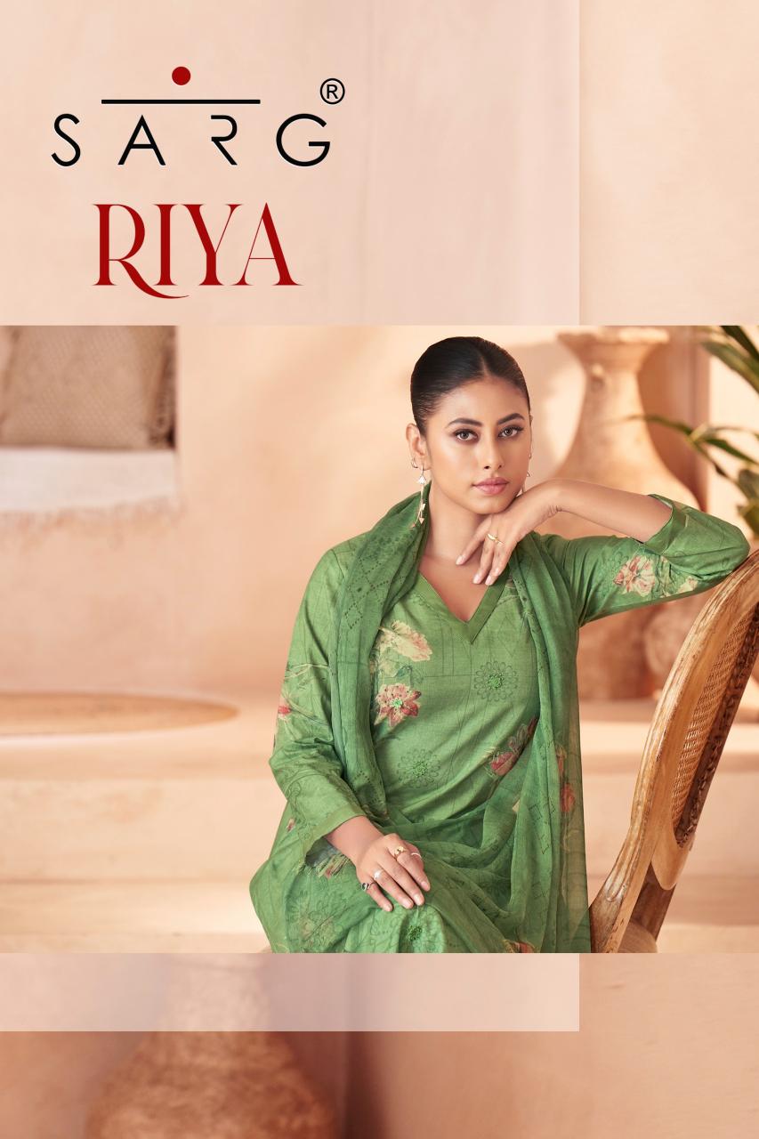 Sarg Riya Catalog cotton suits pakistani