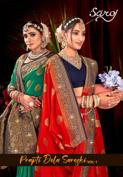 Saroj Prapti dola swarovski vol.1 Soft dola silk in surat with price wholesale