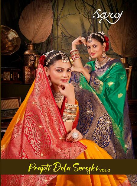 Saroj Prapti dola swarovski vol.2 Soft dola silk in surat with price wholesale