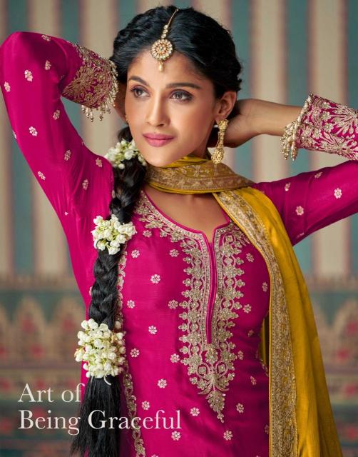 Sayuri Mahi Catalog chinon silk salwar kameez wholesale market