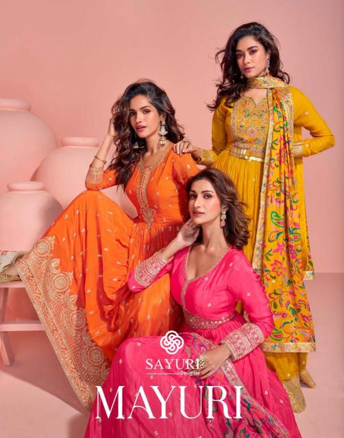 Sayuri Mayuri catalog Chinon Silk designer kurti for women