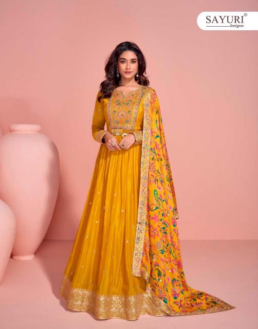 Sayuri Mayuri catalog Chinon Silk designer kurti for women
