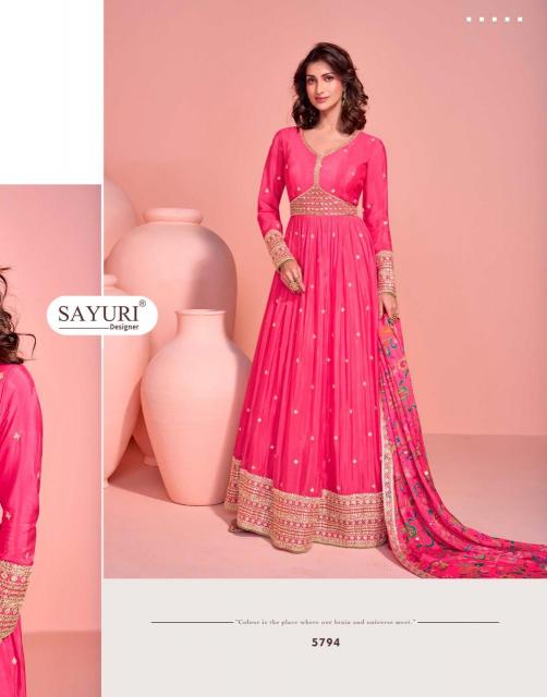 Sayuri Mayuri catalog Chinon Silk designer kurti for women