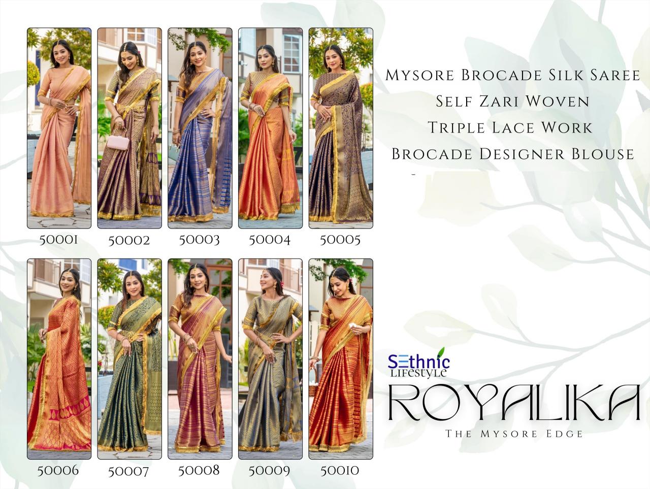Sethnic Royalika catalog all india saree texture