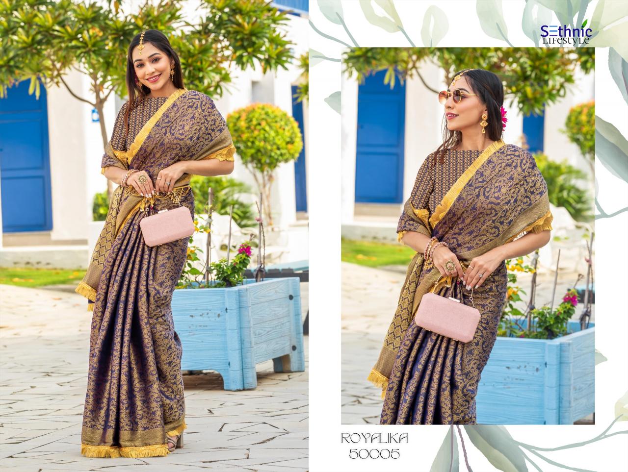 Sethnic Royalika catalog all india saree texture