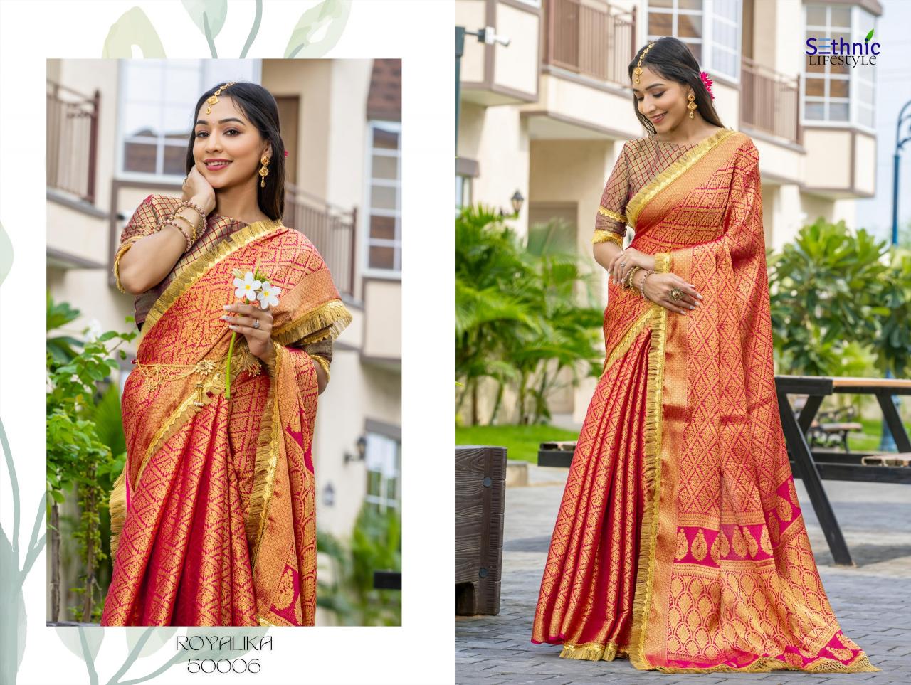 Sethnic Royalika catalog all india saree texture