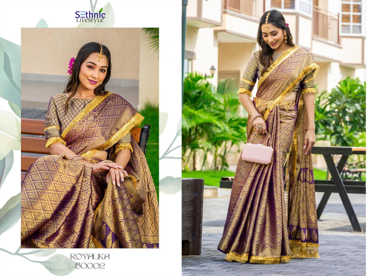 Sethnic Royalika catalog all india saree texture