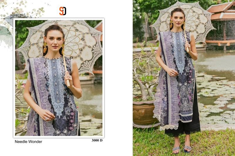 Shraddha Needle Wonder Vol 3 Catalog Chiffon Dupatta indiarush pakistani suits