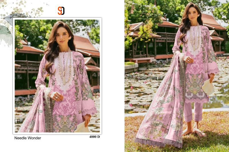 Shraddha Needle Wonder Vol 4 Chiffon Dupatta Catalog black pakistani suit online