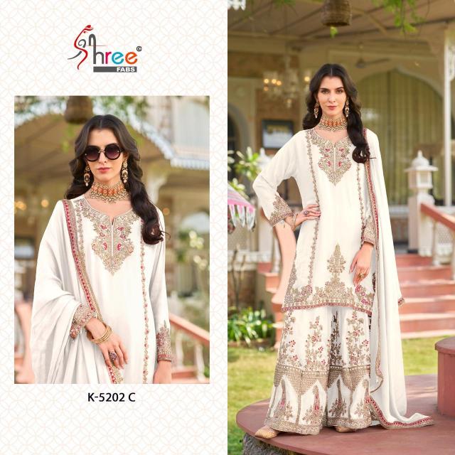 Shree Fabs K 5202 catalog modern pakistani suit design weddings