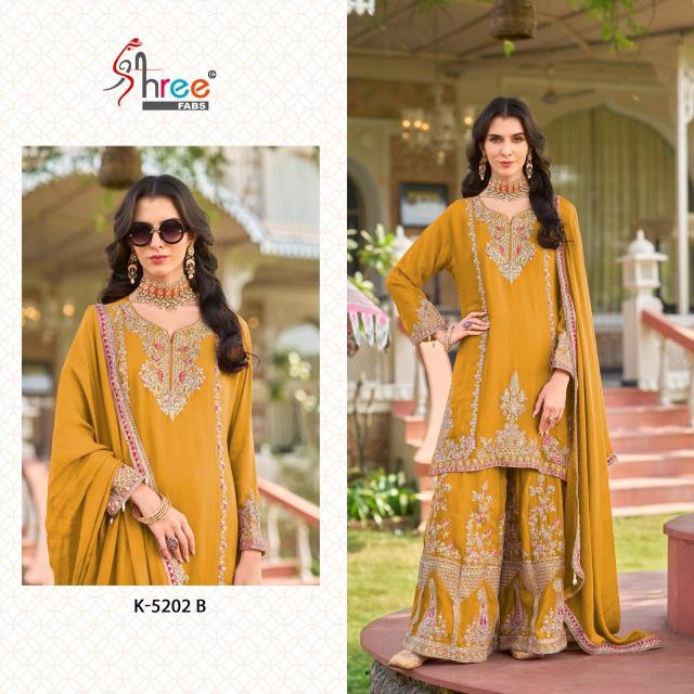 Shree Fabs K 5202 catalog modern pakistani suit design weddings