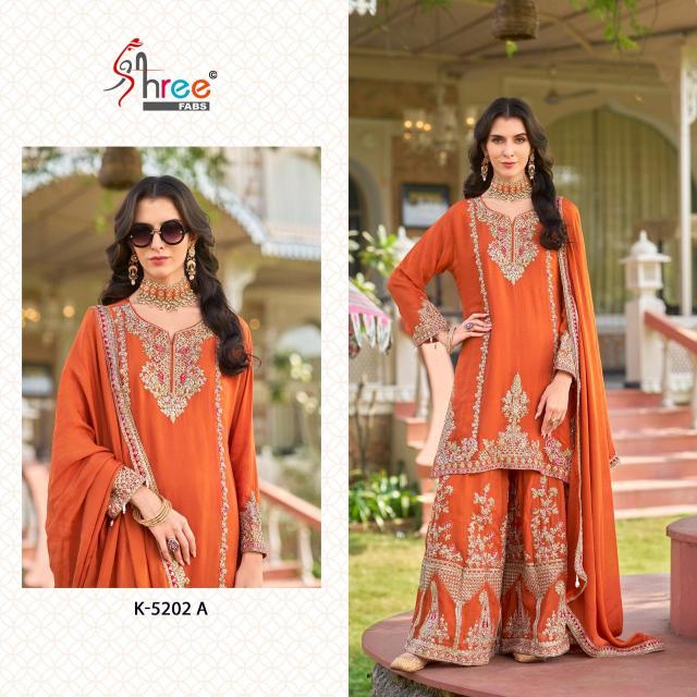 Shree Fabs K 5202 catalog modern pakistani suit design weddings