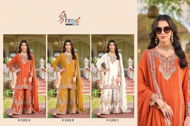 Shree Fabs K 5202 catalog modern pakistani suit design weddings