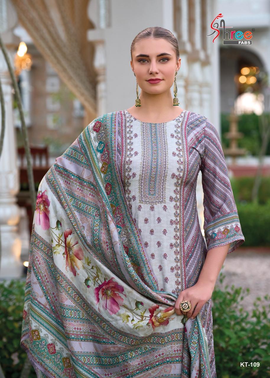 Shree Fabs KT 110 catalog latest pakistani salwar suits