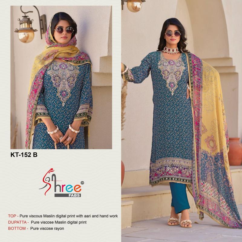 Shree Fabs KT 152 catalog designer pakistani suits with price