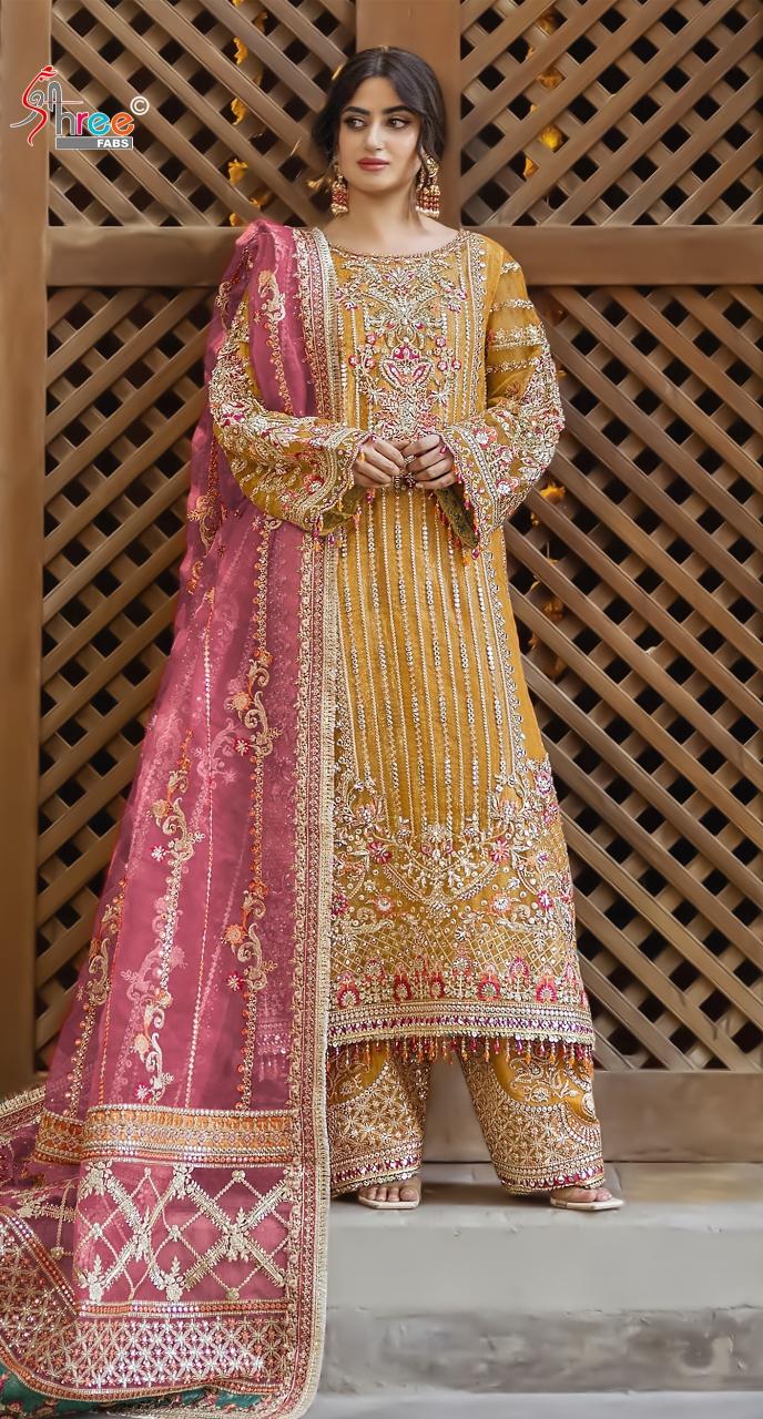 Shree Fabs Kt 5221 Catalog Organza buy pakistani wedding suits online