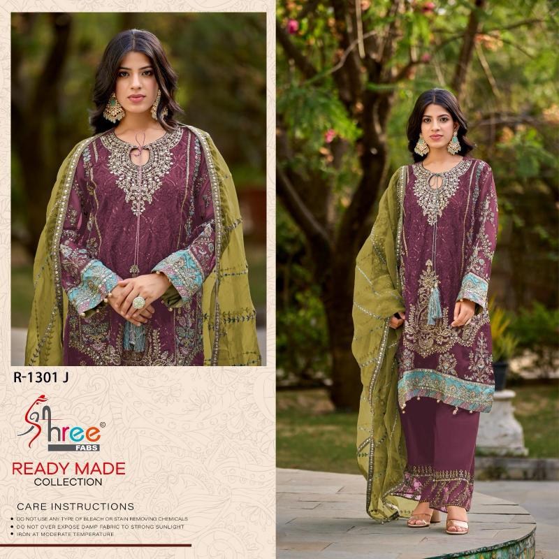 Shree Fabs R 1301 IJKL catalog wholesale pakistani designer suits in delhi