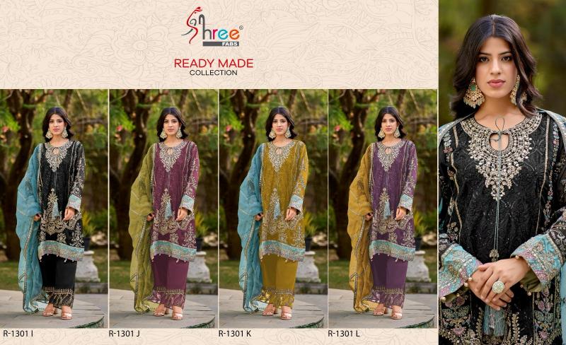 Shree Fabs R 1301 IJKL catalog wholesale pakistani designer suits in delhi