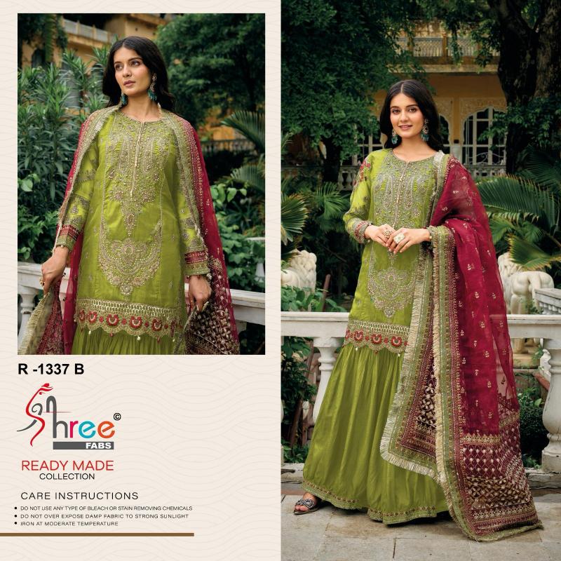 Shree Fabs R 1337 Catalog wholesale pakistani suite