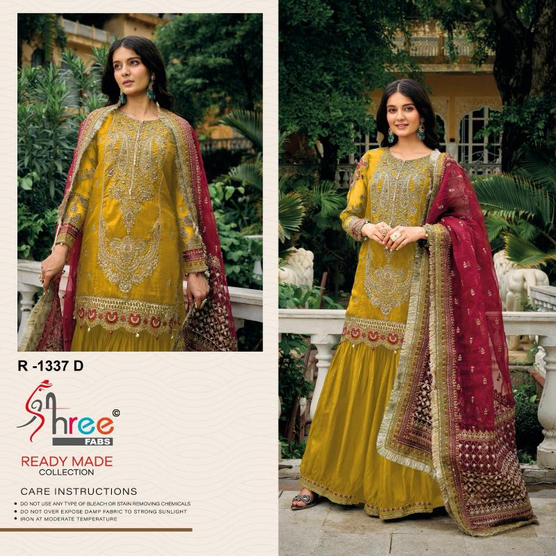Shree Fabs R 1337 Catalog wholesale pakistani suite