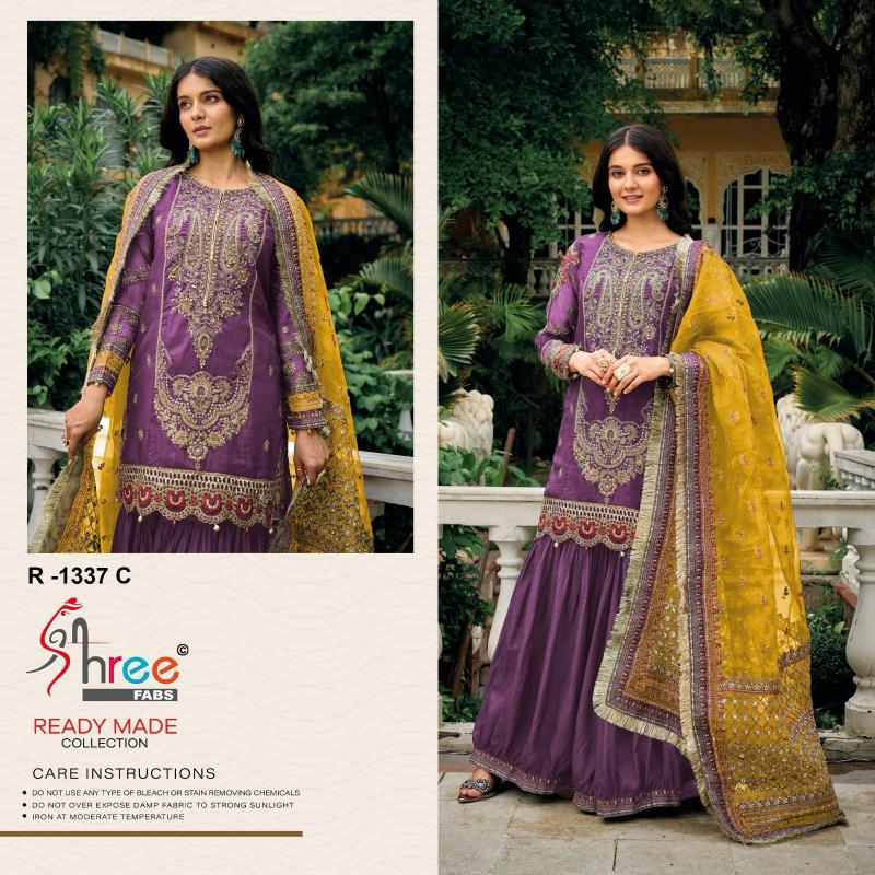Shree Fabs R 1337 Catalog wholesale pakistani suite
