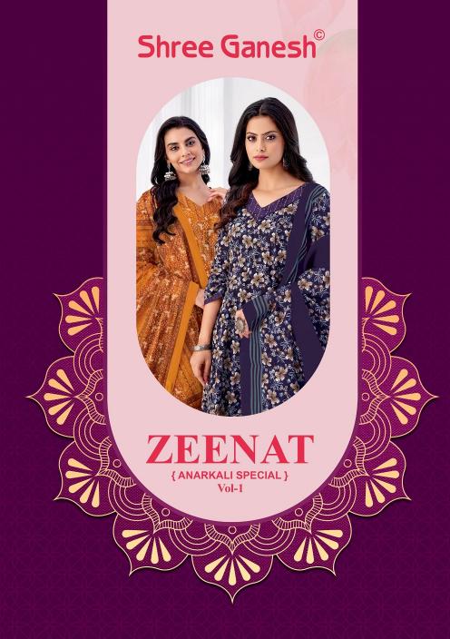 Shree Ganesh Zeenat Vol-1 – Anarkali Kurti Pant With Dupatta - Wholesale Catalog