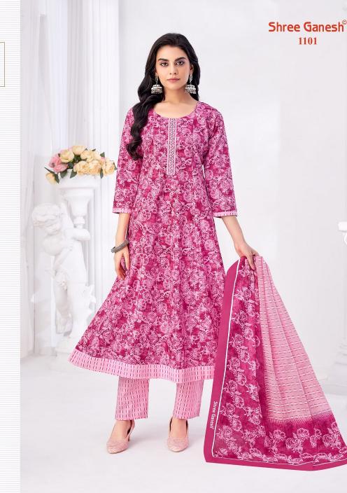 Shree Ganesh Zeenat Vol-1 – Anarkali Kurti Pant With Dupatta - Wholesale Catalog