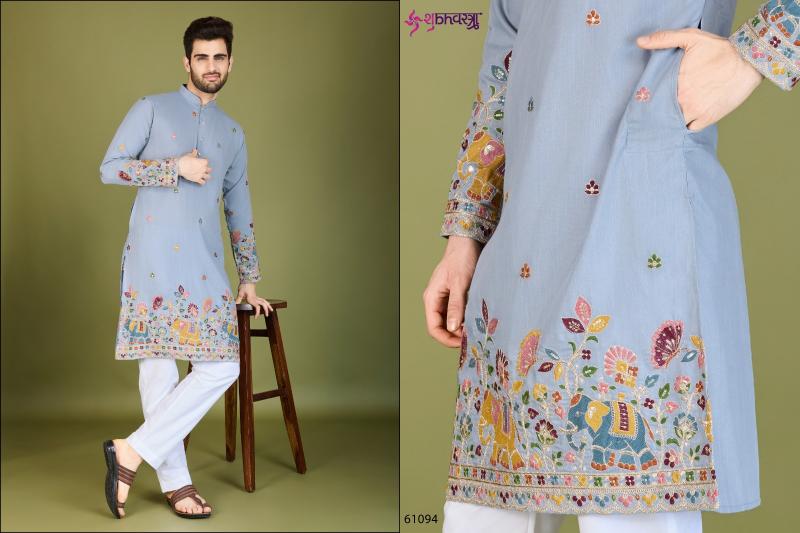 Shubhvastra Vastra Vogue Catalog Cotton Thread And Sequence Mens kurtis catalogue online