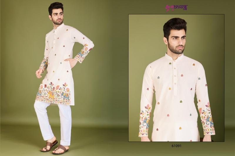 Shubhvastra Vastra Vogue Catalog Cotton Thread And Sequence Mens kurtis catalogue online