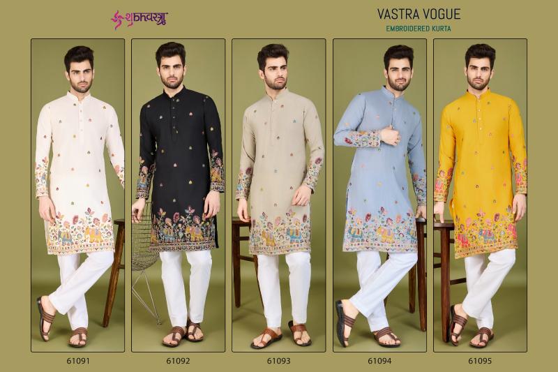 Shubhvastra Vastra Vogue Catalog Cotton Thread And Sequence Mens kurtis catalogue online