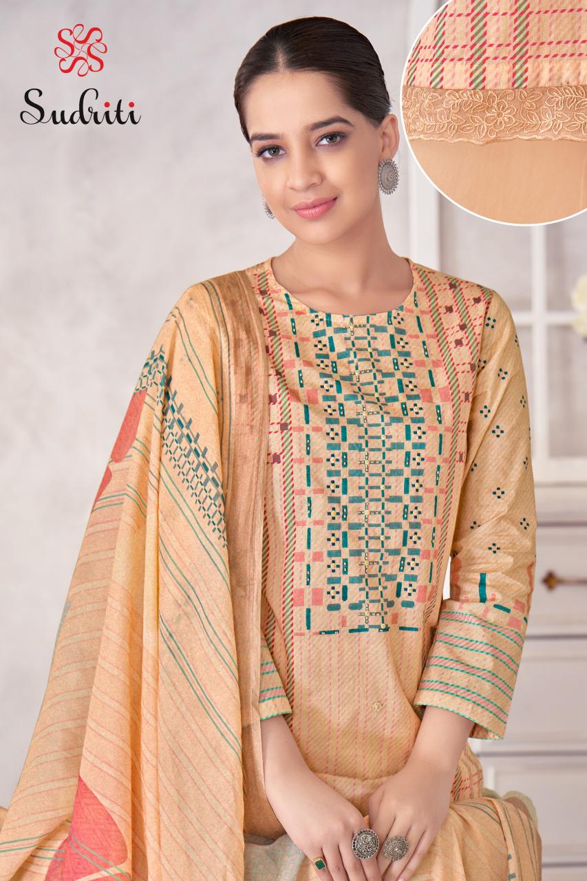 Sudriti Magic Stripe catalog pakistani suits latest designs cotton lawn