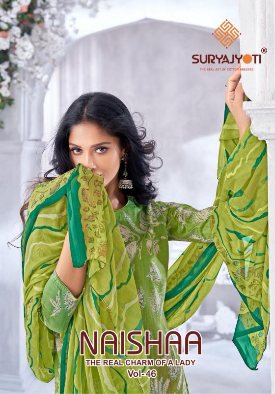 Suryajyoti Naishaa Vol-46 – Dress Material - Wholesale Catalog