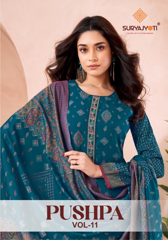 SuryaJyoti Pushpa Vol-11 – Dress Material - Wholesale Catalog